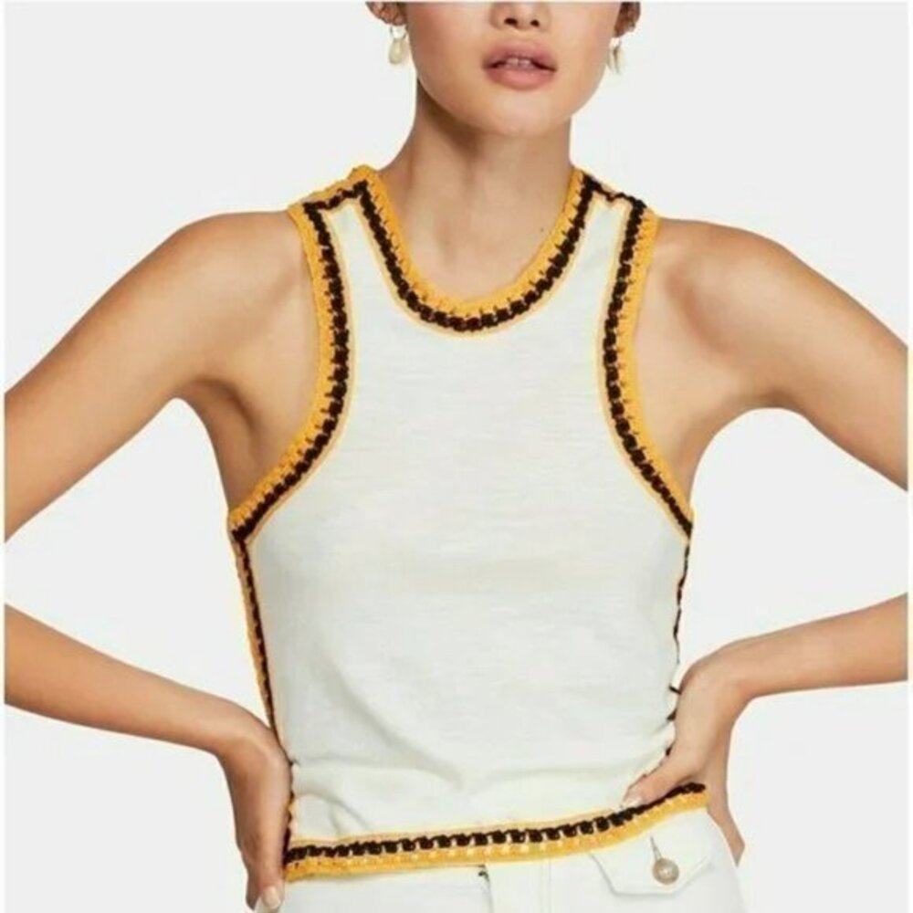 Free  People Bora Bora Cream Tank Top. XS,S,M,L